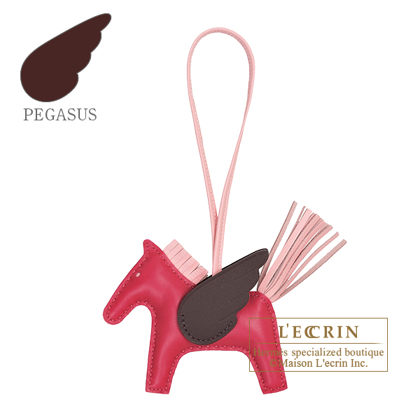 Hermes　Rodeo charm Pegasus PM　Framboise/Rose sakura/Rouge sellier　 Agneau/Swift leather