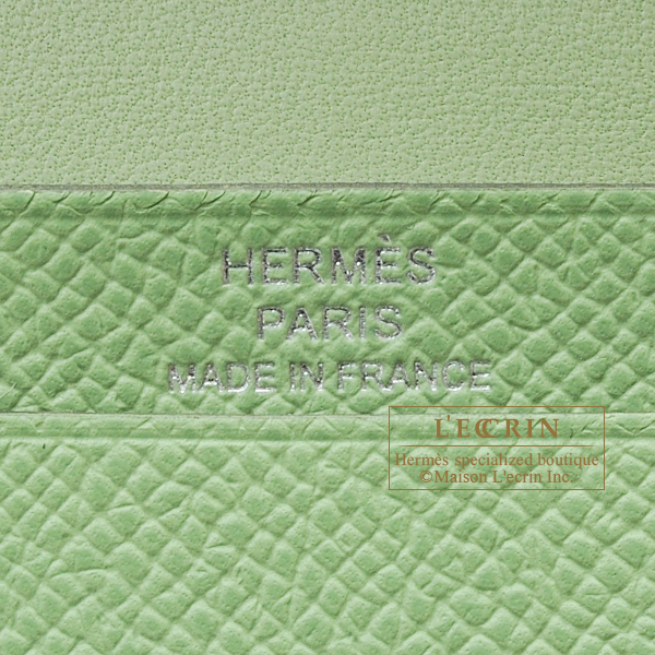 HERMES Epsom Mini Bearn Wallet Etain 1293502