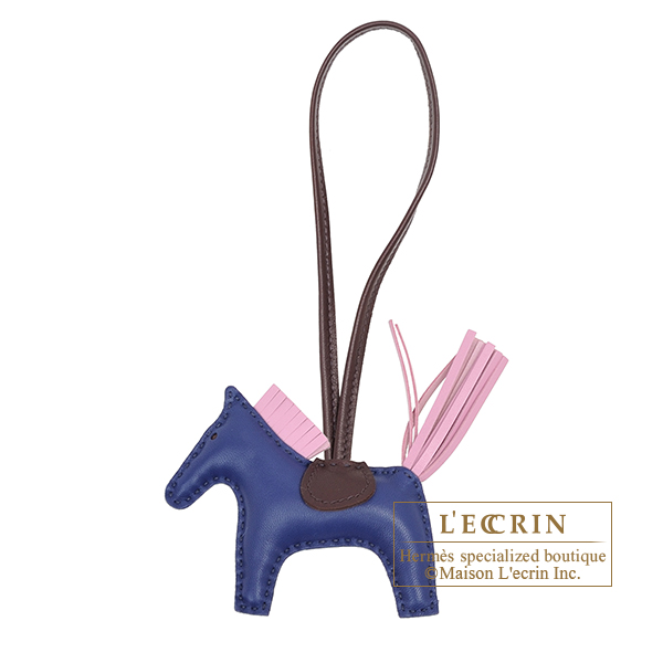 Hermes　Rodeo charm PM　Blue saphir/　Mauve sylvestre　Agneau