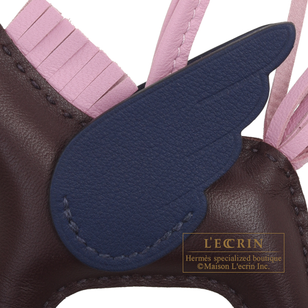 Hermes Rodeo Pegasus Size PM RougeSellier/Blue Saphir/Mauve Sylvestre Lambskin