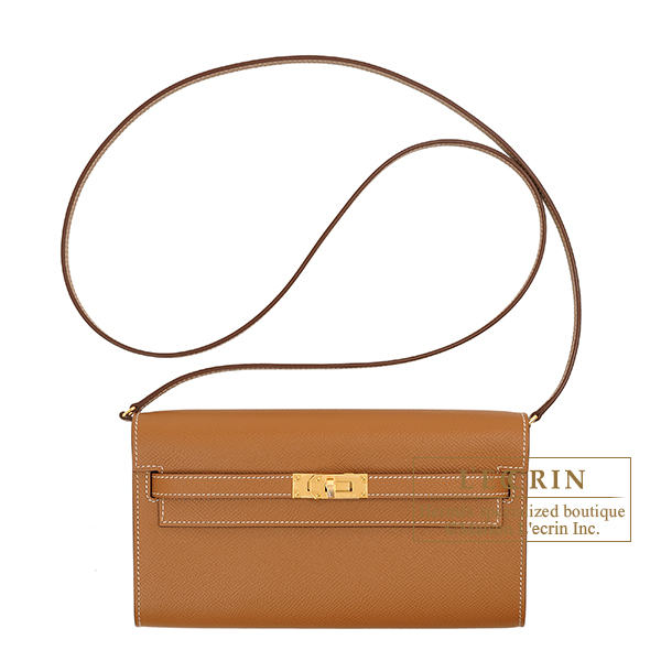 Hermes　Kelly Long To Go　Gold　Epsom leather　Gold hardware