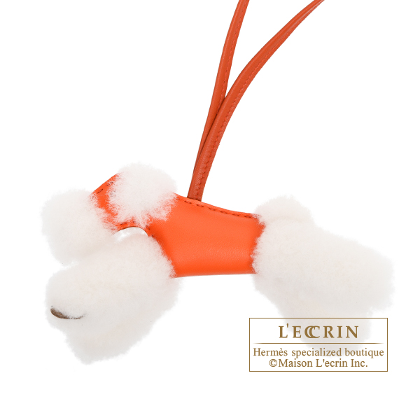 Hermes　Budy charm　Orange poppy　Agneau/Merinos Wool