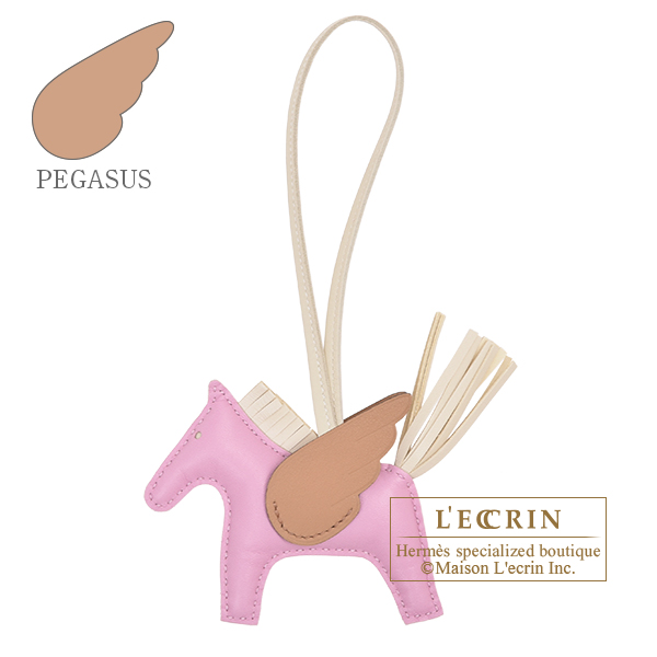 Hermes Rodeo Pegasus Pegase PM Bag Charm - Mauve Sylvestre Menthe Chai