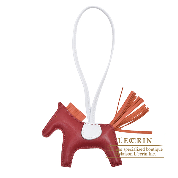 Hermes　Rodeo charm PM　Rouge grenat/　Cornaline　Agneau