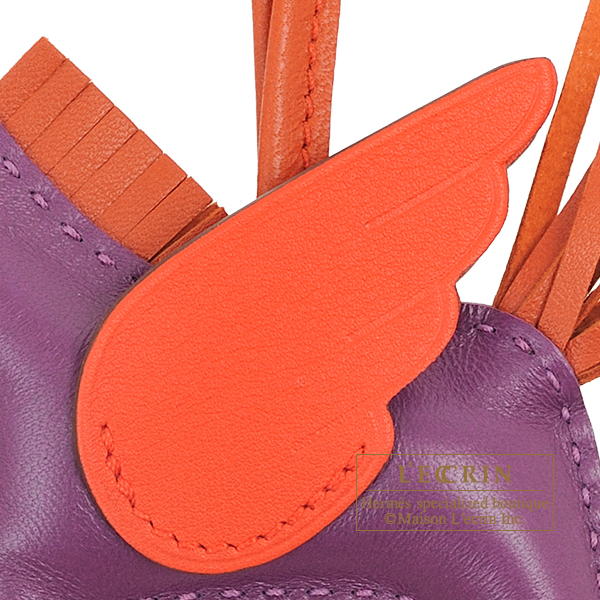 Hermès Rodeo Pegase Violet/Cornaline/Capucine MM - Klueles