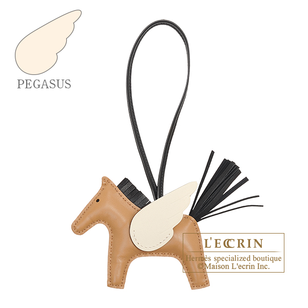 Hermes Rodeo Pegasus PM Charm In Brown, Black & Cream – Found Fashion