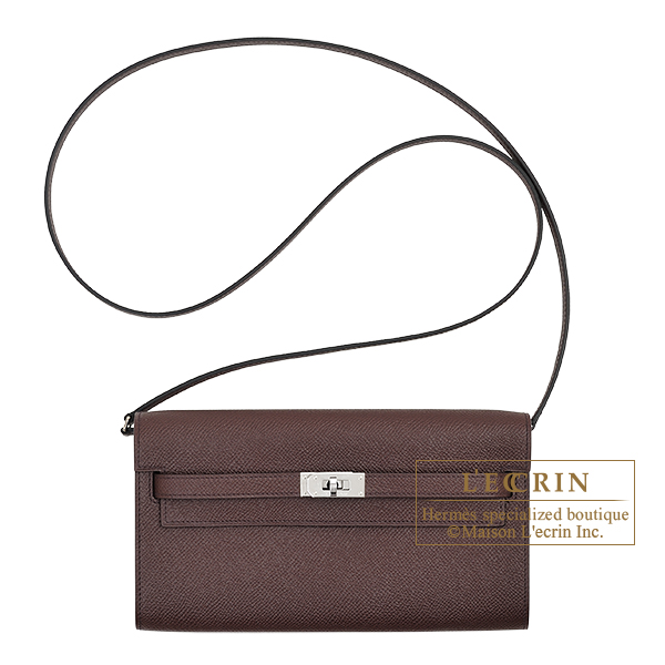 Hermes Kelly Long To Go Rouge sellier Epsom leather Silver hardware