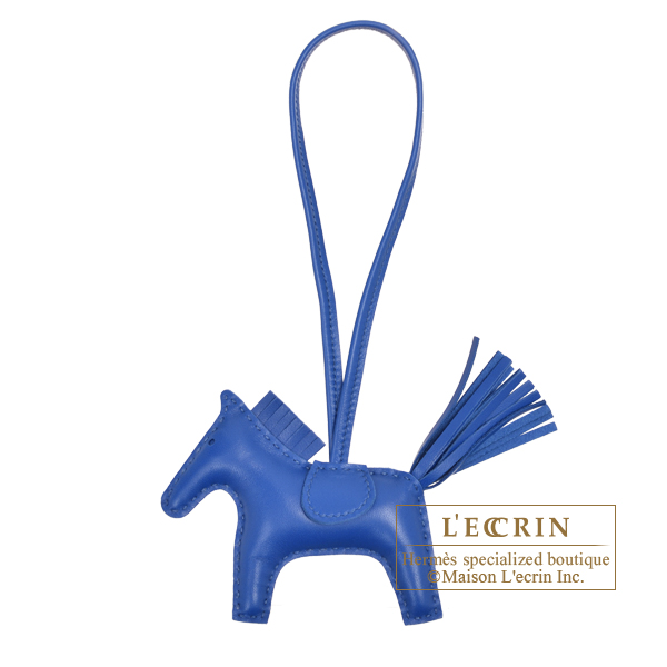 Hermes　Rodeo charm PM　Blue france　Agneau