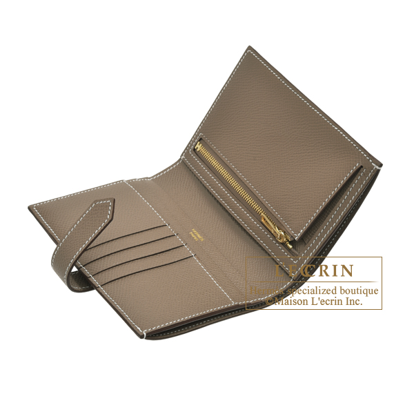 Hermes bearn compact wallet price sale