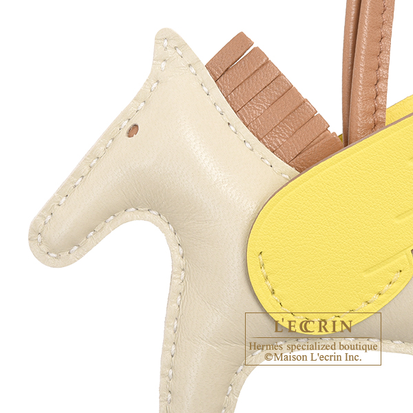 Hermes Rodeo charm Pegasus PM Craie/Chai/Lime Agneau/Swift leather 