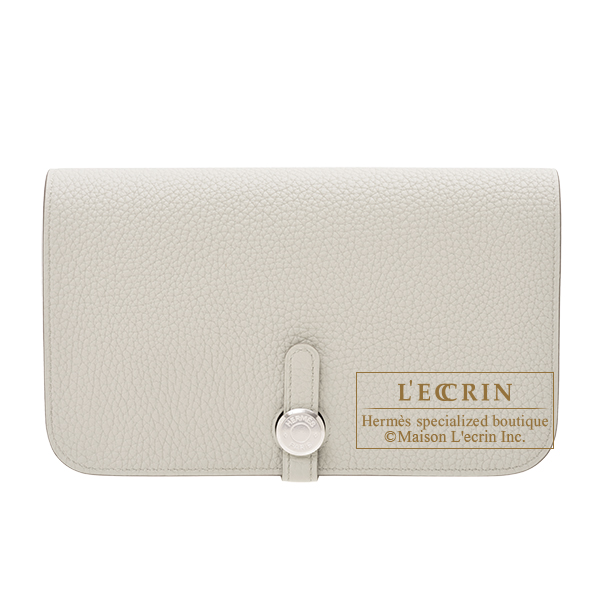 Hermes　Dogon GM　Beton　Togo leather　Silver hardware