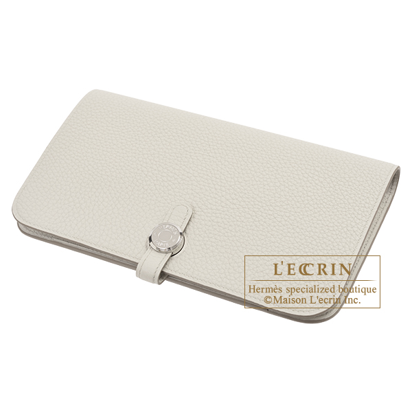 Hermes Dogon GM Beton Togo leather Silver hardware
