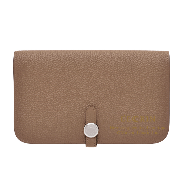 Hermes Dogon GM Beige de weimar Togo leather Silver hardware L