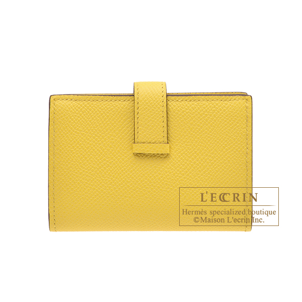 Hermes Bearn Mini Wallet Gold Epsom Gold Hardware in 2023