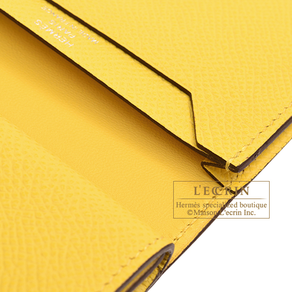 Hermes Kelly Classique To Go Wallet, In Jaune De Naples, Yellow