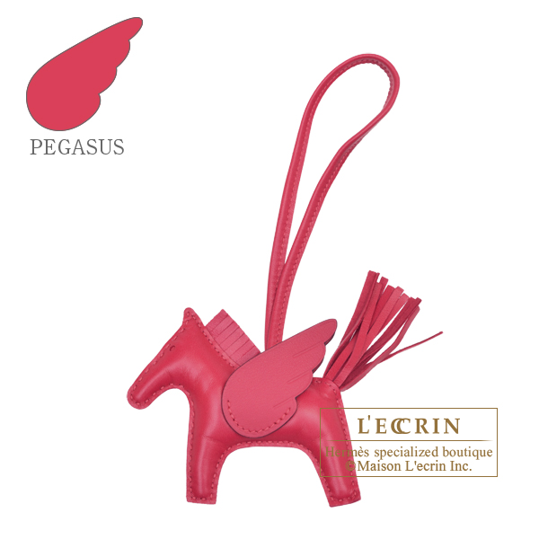 Hermes Bag Charm Rodeo PM Pink in Leather - US