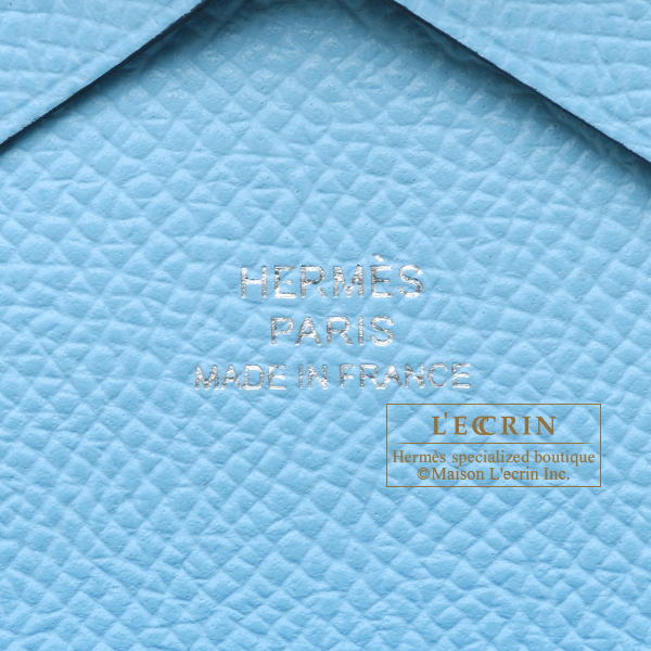 Hermes Calvi Duo in Bleu Celeste Epsom Leather PHW – Brands Lover