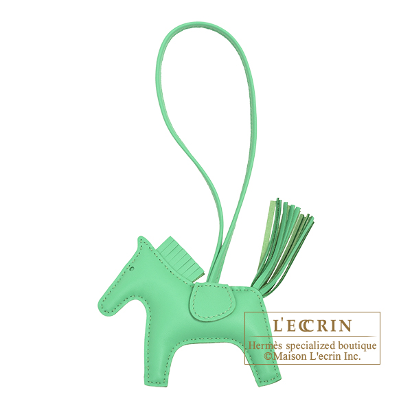 Hermes　Rodeo charm PM　Vert comics　Agneau