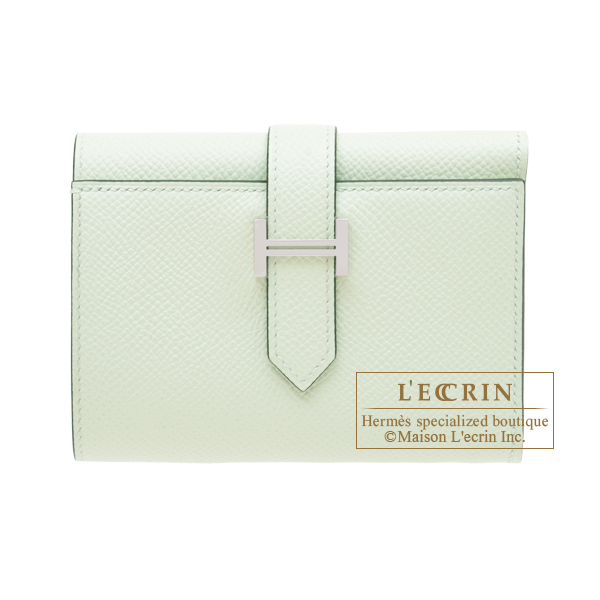 Hermes　Bearn Conbine　Vert fizz　Epsom leather　Silver hardware