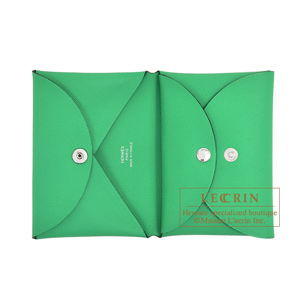 Hermes　Calvi Duo　Vert comics　Madame leather　Silver hardware