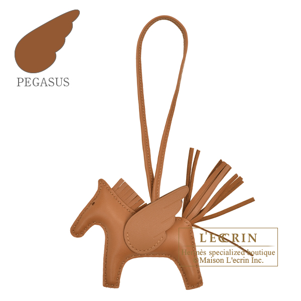 Hermes　Rodeo charm Pegasus PM　Gold　Agneau/Swift leather