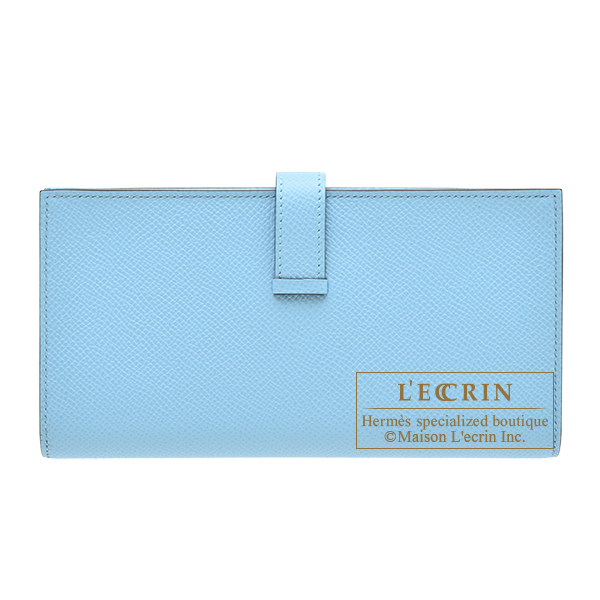 HERMES Epsom Calvi Duo Card Case Vert Jade 1239506