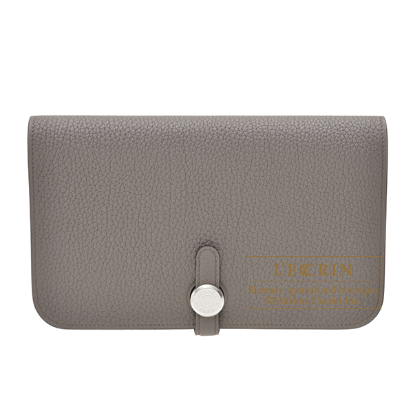 Hermes　Dogon GM　Etain　Togo leather　Silver hardware