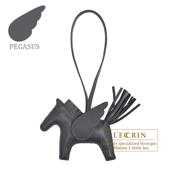 Hermes　Rodeo charm Pegasus PM　Ardoise　Agneau/Swift leather