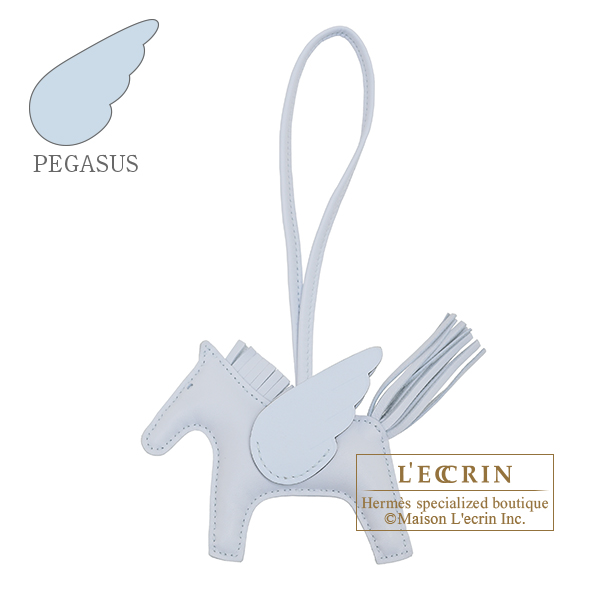 Hermes　Rodeo charm Pegasus PM　Blue brume　Agneau/Swift leather