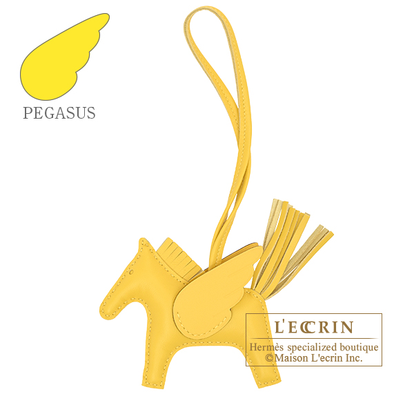 Hermes　Rodeo charm Pegasus PM　Jaune de naples　Agneau/Swift leather