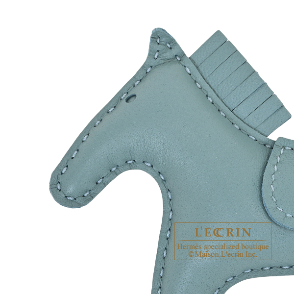 Hermes Rodeo charm PM Ciel Agneau