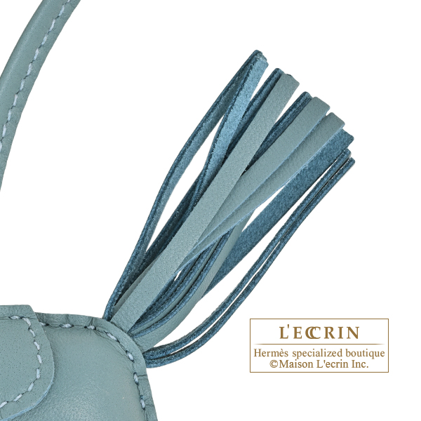 Hermes Rodeo charm PM Ciel Agneau