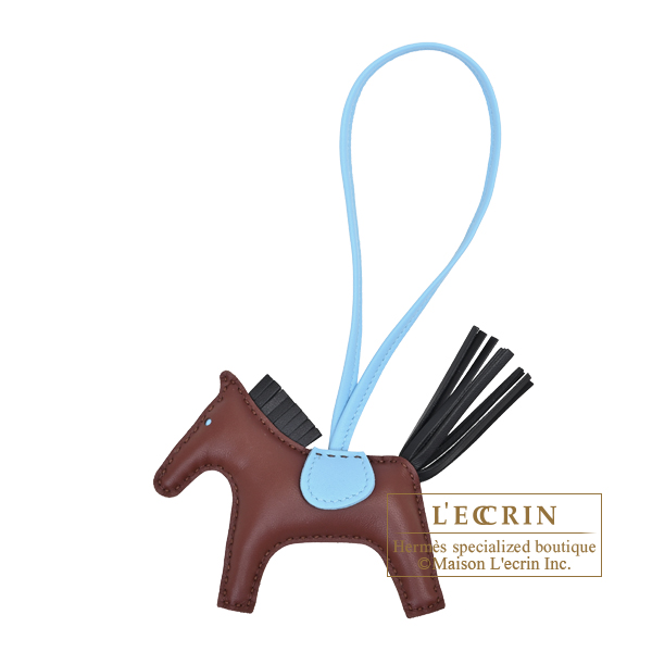 Hermes　Rodeo charm PM　Terre/Black　Agneau