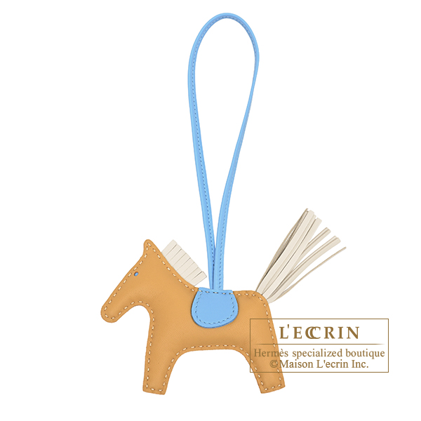 Hermes　Rodeo charm PM　Paille/Craie　Agneau