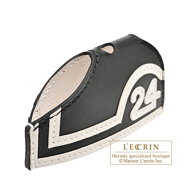 Hermes Rodeo charm Robeo 24 PM Vert mangrove/Craie/Black Agneau/Swift leather