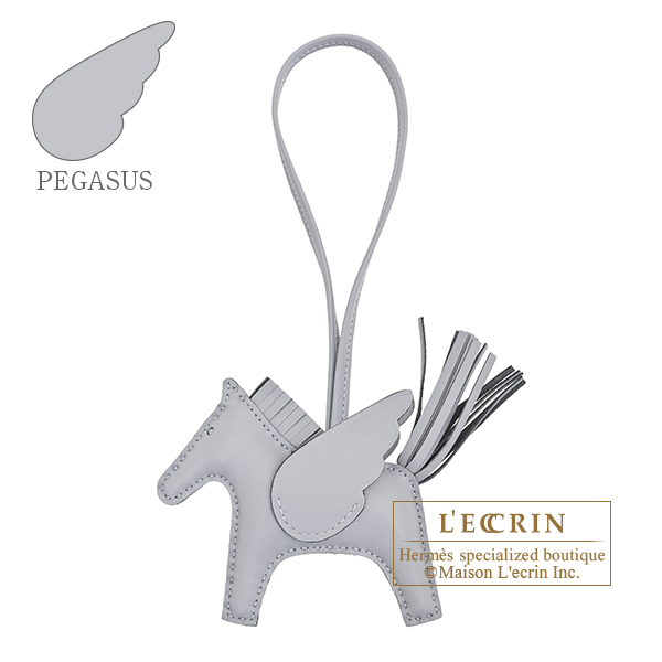 Hermes　Rodeo charm Pegasus PM　Gris pantin　Agneau/Swift leather