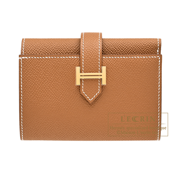Hermes　Bearn Conbine　Gold　Epsom leather　Gold hardware