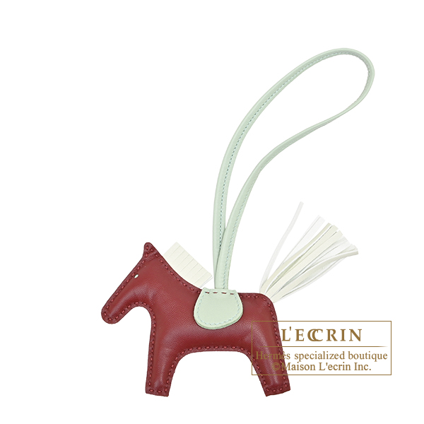 Hermes　Rodeo charm PM　Rouge H/Vert fizz　Agneau