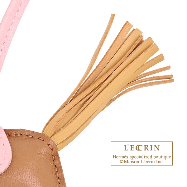 Hermes Rodeo charm PM Gold/Paille Agneau