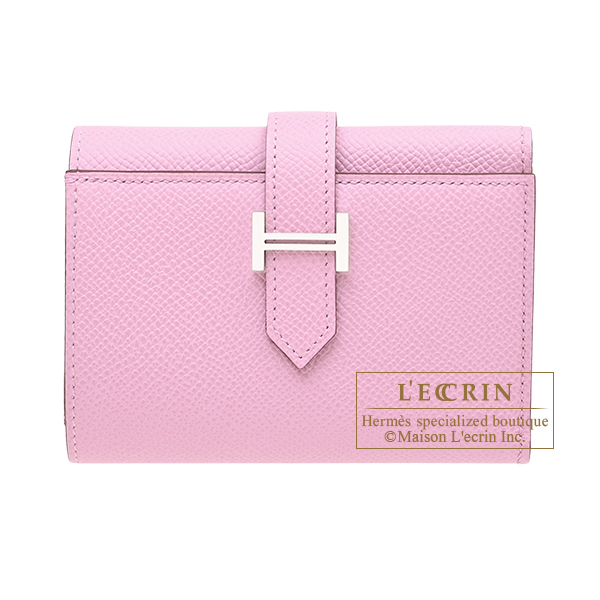 Hermes　Bearn Conbine　Mauve sylvestre　Epsom leather　Silver hardware
