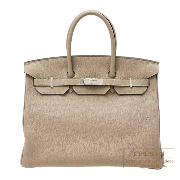 Hermes Brown Togo Birkin With Silver Hardware 35 CM Hermes