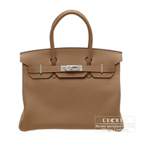 Hermes　Birkin bag 30　Alezan　Togo leather　Silver hardware