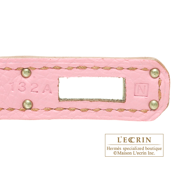 Hermes Birkin bag 25 Pink Togo leather Silver hardware
