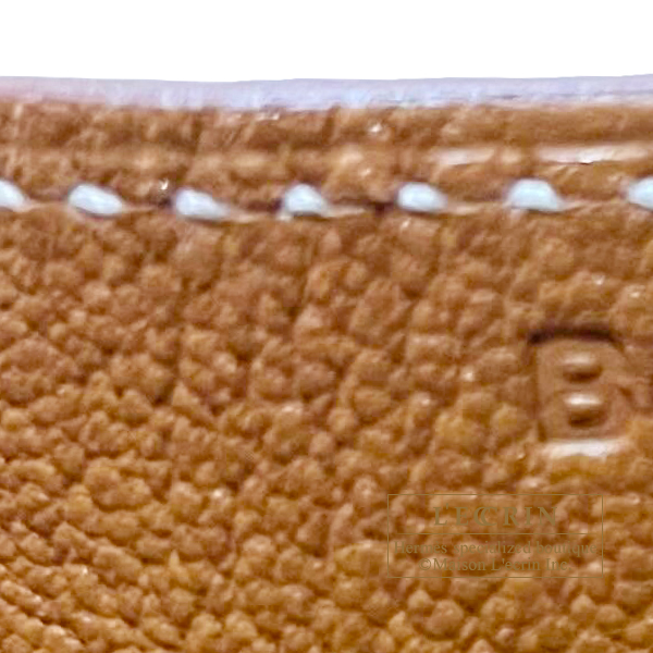 HMS Birkin Bag 25cm Gold Hardware Togo Leather Semi Handstitched
