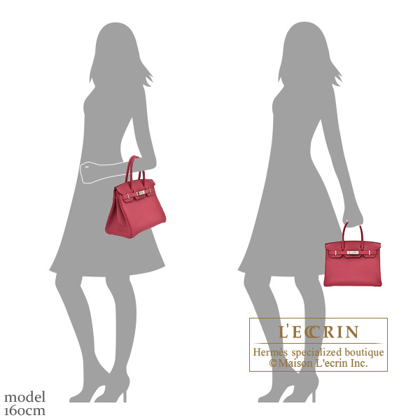 Hermes Birkin Size 25 Ruby Togo Leather