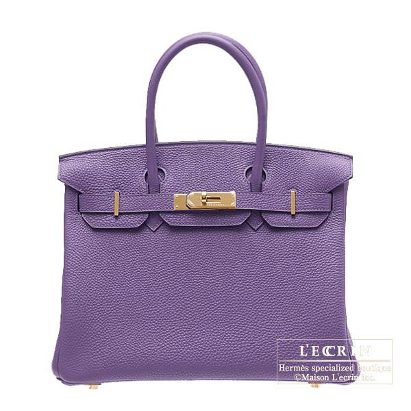 Purple on sale hermes bag