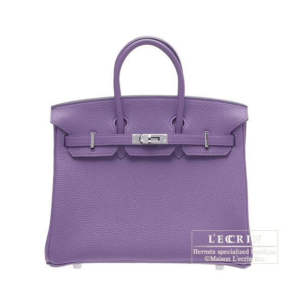 Purple on sale hermes bag