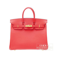 Hermes　Birkin bag 25　Bougainvillier　Epsom leather　Gold hardware