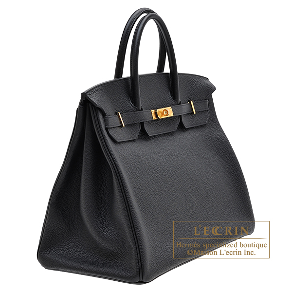 Hermes Birkin bag 40 Black Togo leather Gold hardware