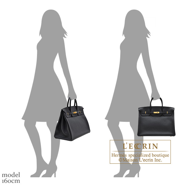 Hermes Birkin Bag 40cm Black Togo Gold Hardware